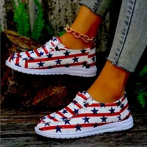 American themed slip on. Similar to Hey Dude.